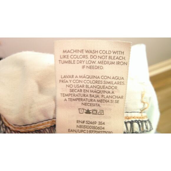 No Boundaries Women's 10 Cargo Jeans Wide Leg, Dark Wash - Picture 7 of 7